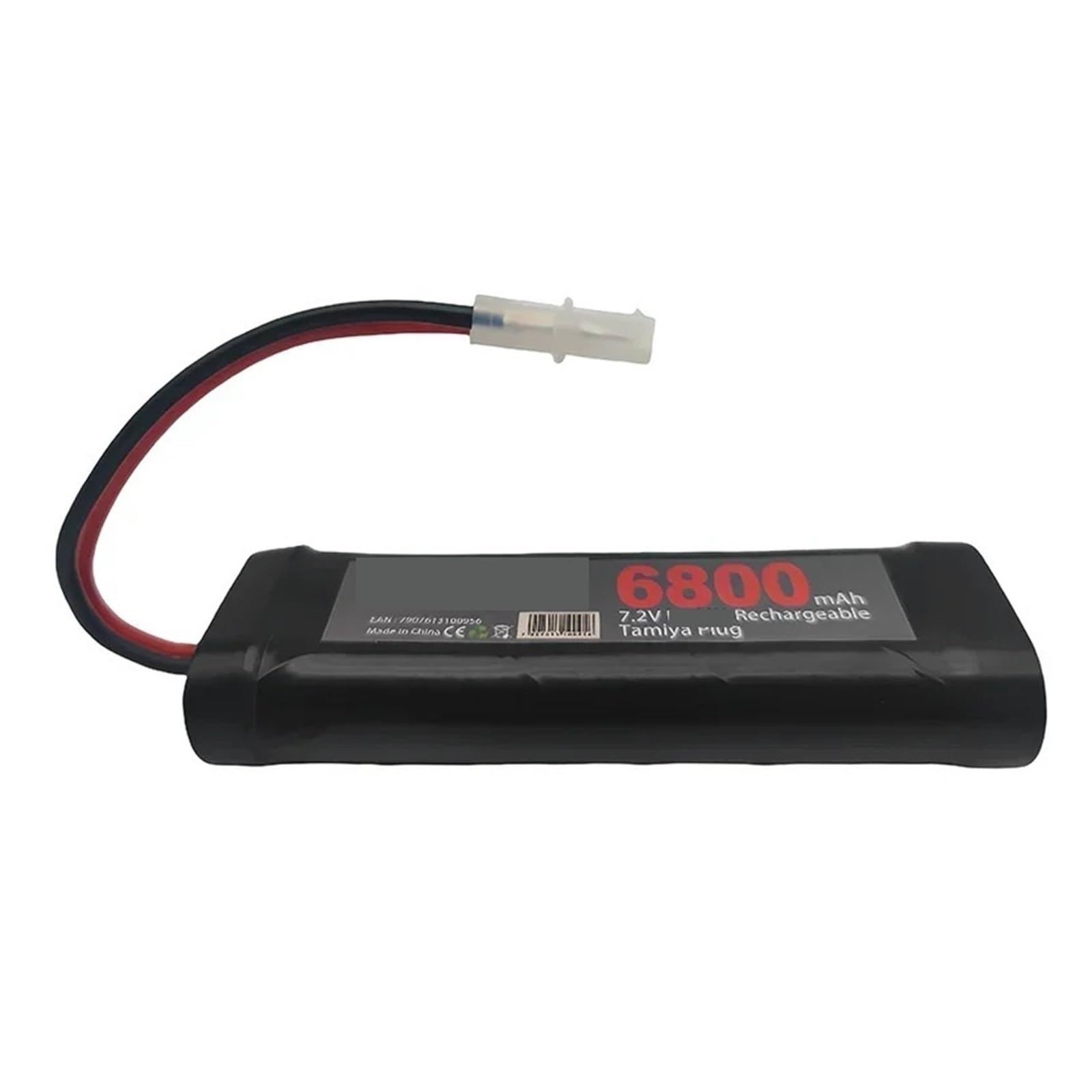 Paquete de 2 baterías de 7.2V 6800mAh, compatibles con Coches, Camiones, Buggies, Barcos y Tanques RC. Baterías Grises de Alta Potencia.