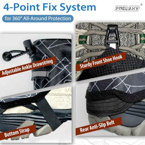 image for Frelaxy Ultralight Trail Gaiters for Hiking & Running – Breathable, 