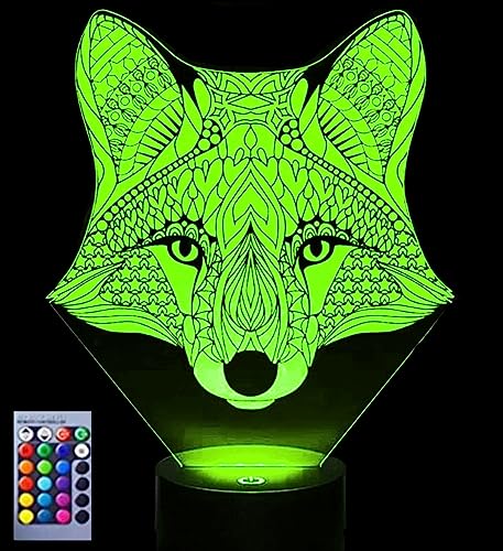 Lámpara de ilusión 3D para mesa, 16 colores con base USB miniatura 1