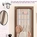 Sudopo KEIMIX Coat Rack, Over The Door Hanger with Mesh Basket, Detachable Storage Shelf for Towels, Hats, Handbags, Coats
