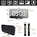 Despertador Digital Espejo LED Despertador Electrónico, Espejo Reloj Digital Moderno con Función...