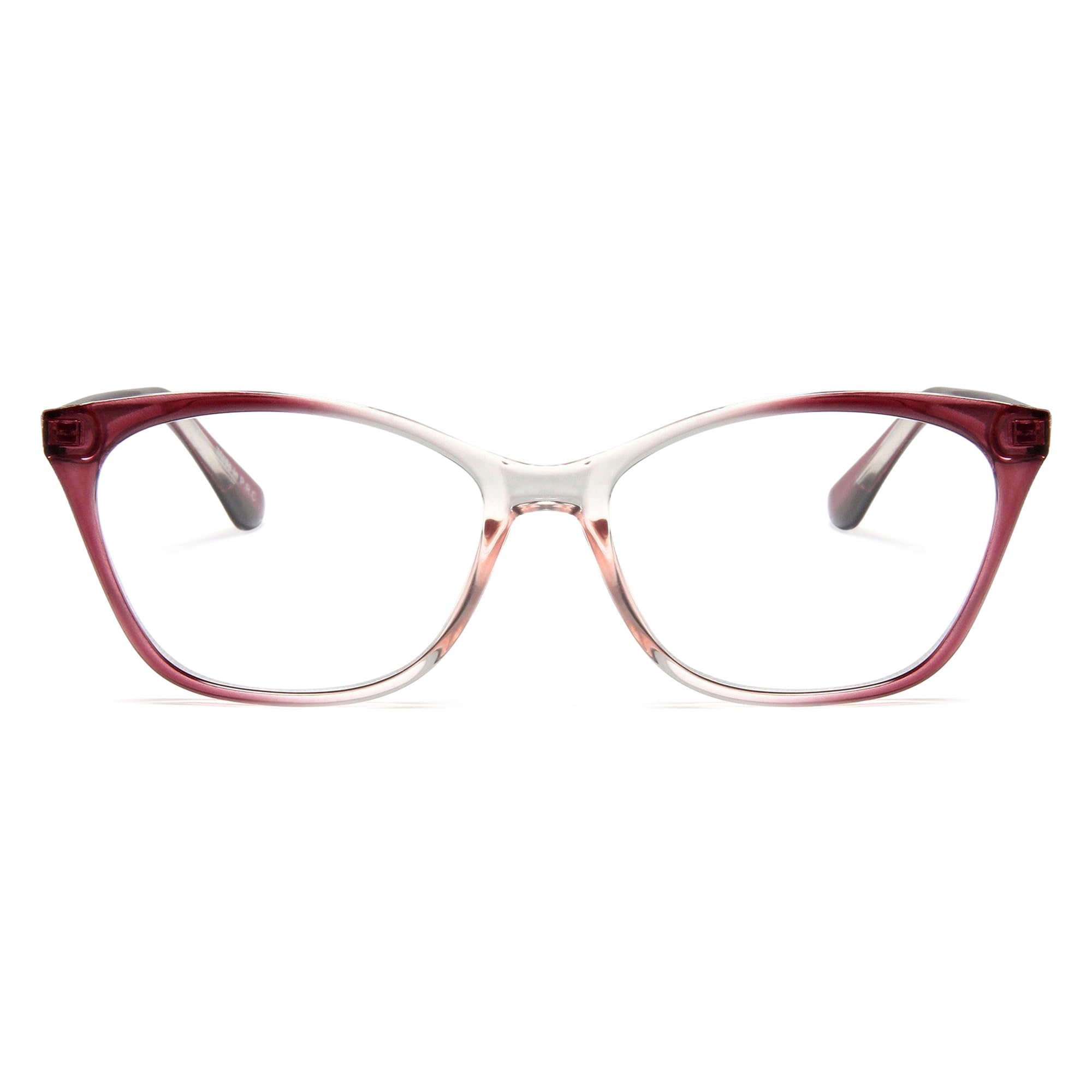 2SeeLife Large Cat Eye Reading Glasses For Women - Medium-Wide Faces, Durable Frame, Spring Hinges, Oversized Cateye Readers, Purple, +3.00