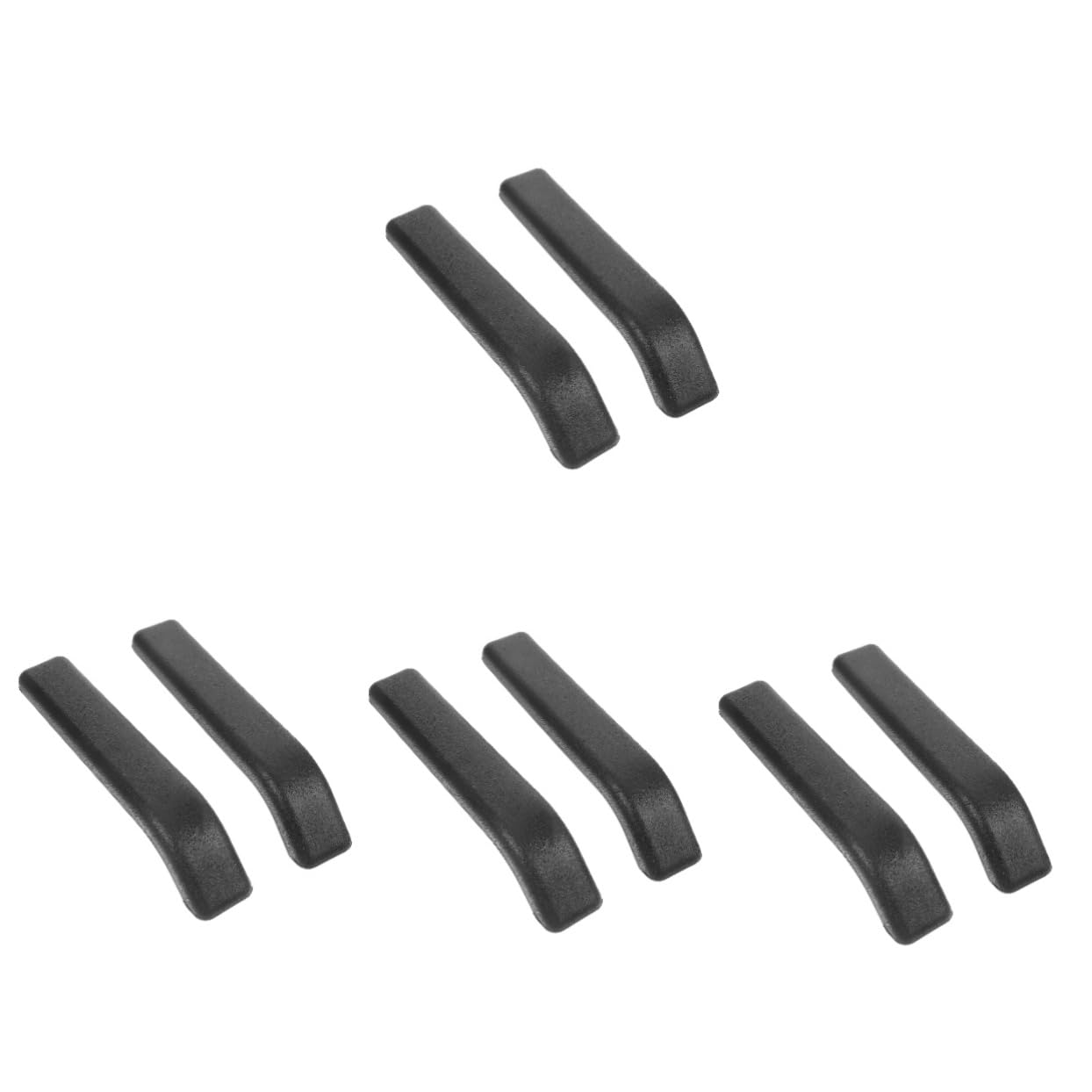Operitacx 4 Paia CAM POSSO ARM guidare parti della Accessori Gel braccioli bracciolo Parti di sostituzione della forniture per sedie a rotelle plastica Black