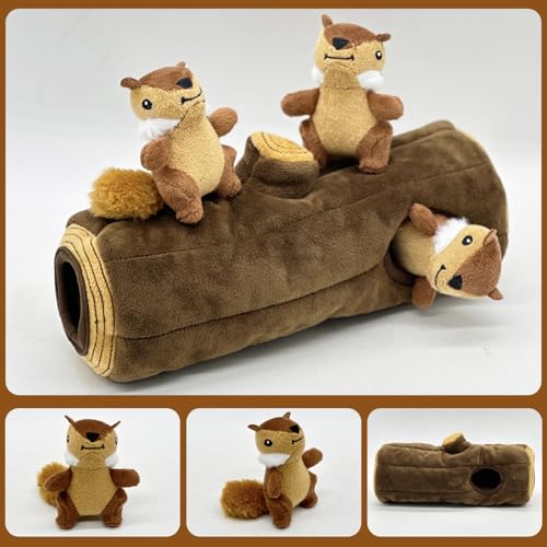 Jouet de cache-cache pour chiens et peluche interactive à mâcher - 4