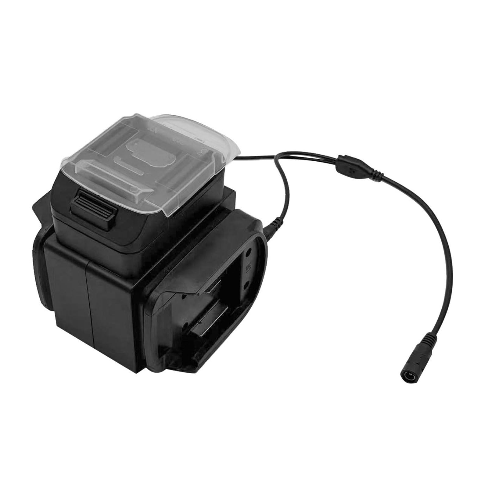 Compatibility 21V Battery Splitter with Plug Supports Two Batteries Parallel Connection Portable Battery Adapter Tool Extension Processor
