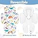 SWESEN Infant Car Seat Insert with 2 Strap Pads, Super Soft Carseat Head and Body Support for Baby Boys and Girls, Reversible Newborn Car Seat Insert Cushion for Strollers, Bouncers, Dinosaur