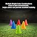 Soccer Cones for Sports Training: Soccer Cones Training Agility Field Marker for Skating Basketball Football Practice Indoor Outdoor 7 Inch 24 Pack Activity Obstacle Course 6 Colors