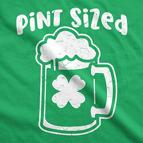 Crazy Dog T-Shirts Pint Sized Baby Bodysuit Funny St Patricks Day Jumper For Infants2