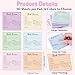 TICIAGA Book Review Journal Notepads - 6Pcs Mini Reading Journal Tracking Sticky Notes for Book Lovers, 300 Sheets Colorful Review Tracker Log for Back to School, Reading List Bookish Bookworm Gift