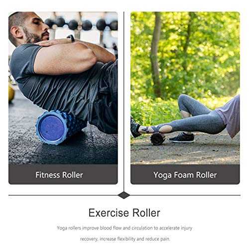 BESPORTBLE Rolo de espuma de ioga de alta densidade, rolo redondo de espuma para exercício físico na