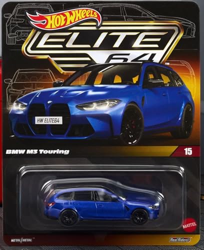 Image of Hot Wheels Elite 64 BMW M3 Touring Mattel Creations HNJ58 Collectiable 1:64 Scale Die-Cast Car (Blue)