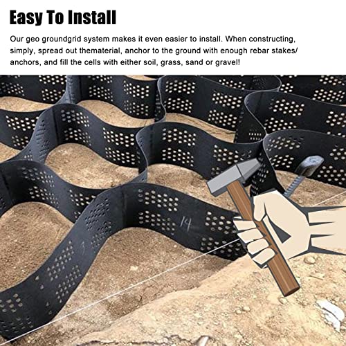 Stabilisateur de sol flexible nid d'abeille allée carrossable 2x7 m - 6