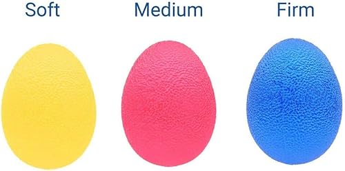 Miniatura 5 de Paquete de 3 bolas coloridas para aliviar el estrés. Pelotas de ejercicio de mano. Pelotas de terapia de mano. Pelotas de agarre de mano, kits de