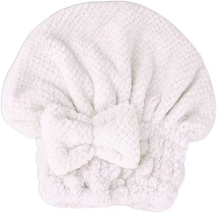 HBJWOV Hair Towel Wrap for Women Adult Absorbent Quick Dry Bath Thicker Shower Long Hair Cap(D)