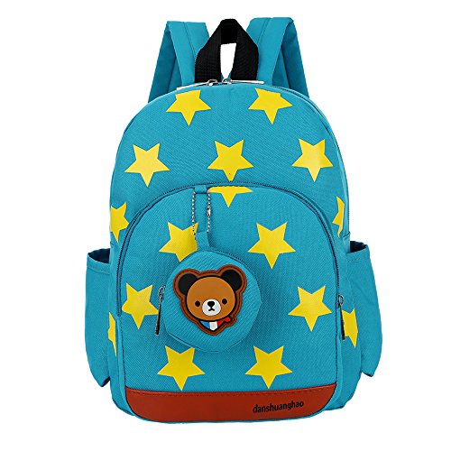 Preisvergleich Produktbild Niedliche Kleinkinder Rucksack Netter Dauerhafter Rucksack für Mädchen und Jungen Kinderrucksack für Kinder Alter 2-6 (Green)