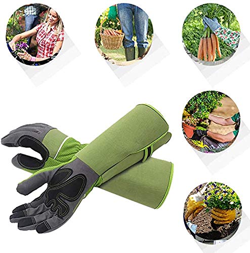 Tuinhandschoenen Vrouwen Dames Thorn Proof Snoeien Tuin Handschoenen Met Extra Lange Onderarm Bescherming Rose Snoeipunctie Resistent