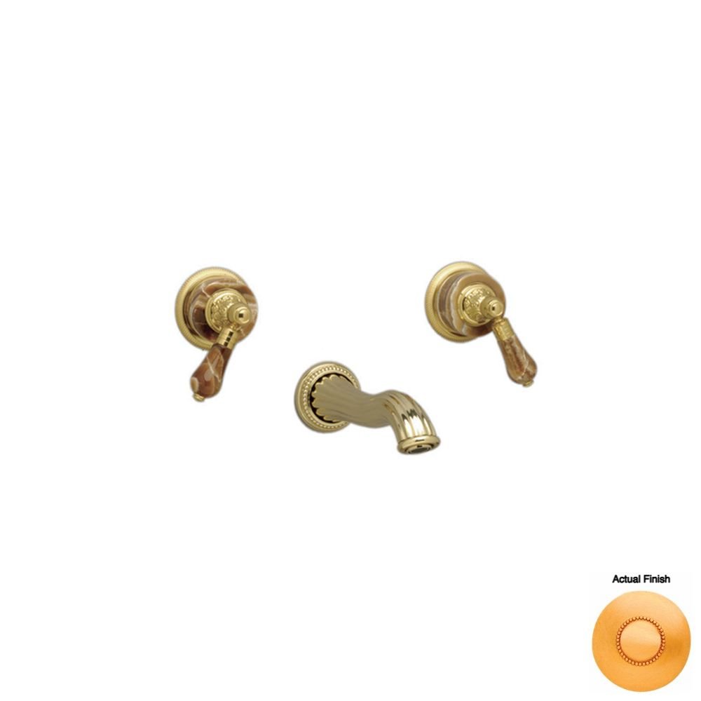 Phylrich WL241 024 - Versailles Brown Onyx Handle Wall Mounted Lavatory Faucet