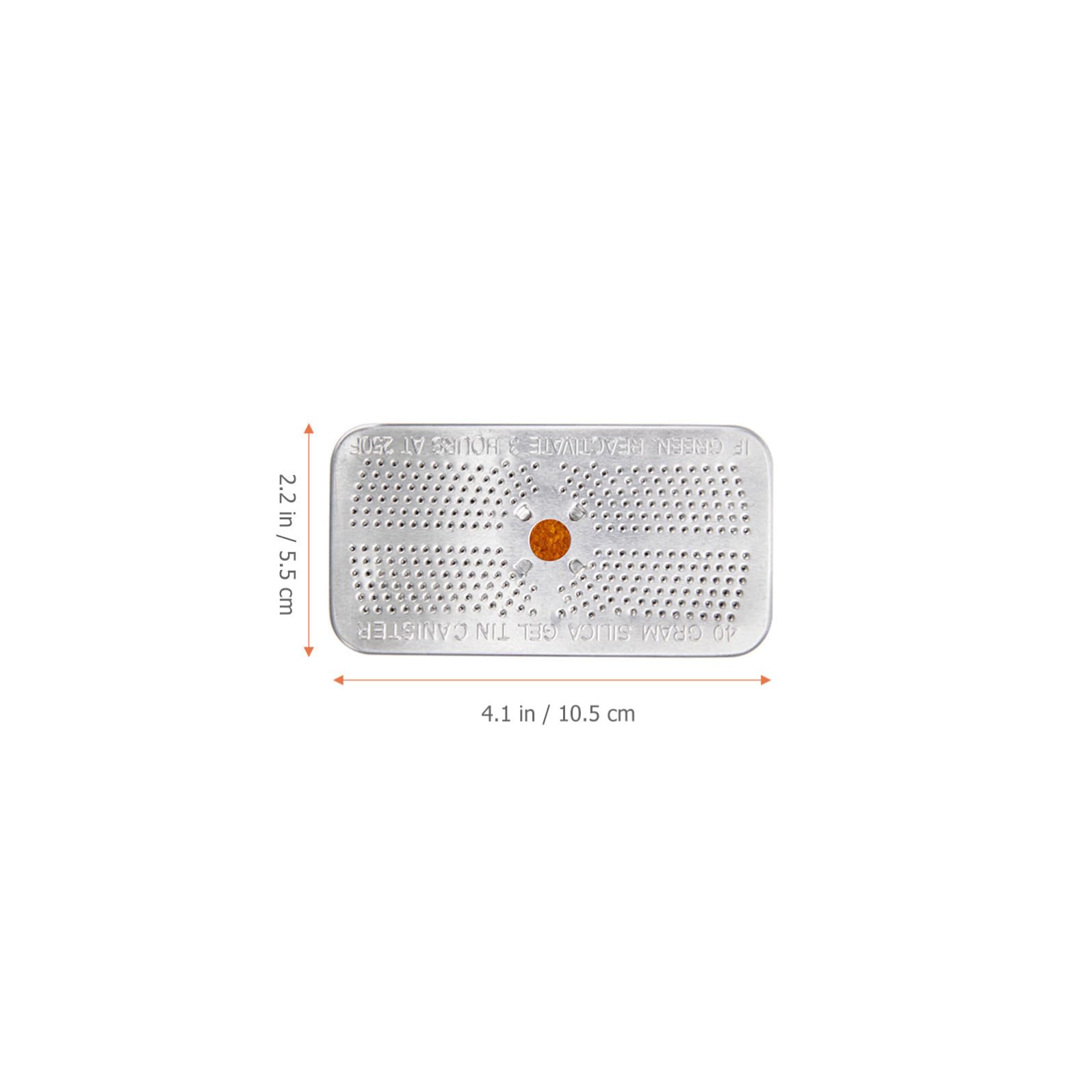 Mobestech 5 Stück 40G Silica Gel Trockenmittel Wiederverwendbar Mit Farbwechsel Indikator Aluminium Box Für Safe Kamera Werkzeugkasten Luftentfeuchter