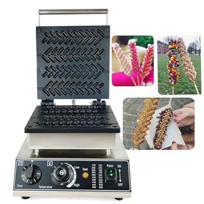 Kommerziell Antihaftpfanne Weizenstiel Waffelmaker Waffeleisen Waffelmaschine WaffelgeräT Waffle Maker Stiel Waffel Am Antihaft Machine for Backen Von Lebensmitteln Im Geschäft/Auf Dem Feld – Bild 7