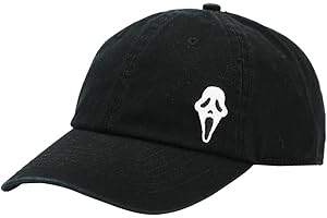 Ghostface Dad Embroidered Patch Hat: Stealthy Style for Freddie Fans