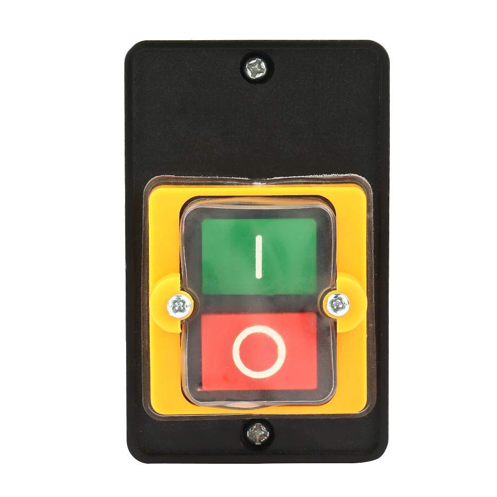Pulsante Impermeabile ON/OFF 380V/220V 10A – Interruttore A Scatola Con Arresto Di Emergenza Per Macchinari, Modello KA0-10KH