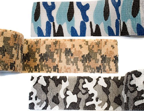 Outdoor Saxx® Camouflage Camouflage Tape Fabric Tape Waterproof Multi-Purpose Camera Equipment Hunters Fishing Photographer 4.5 m Set of 3 - Image 3
