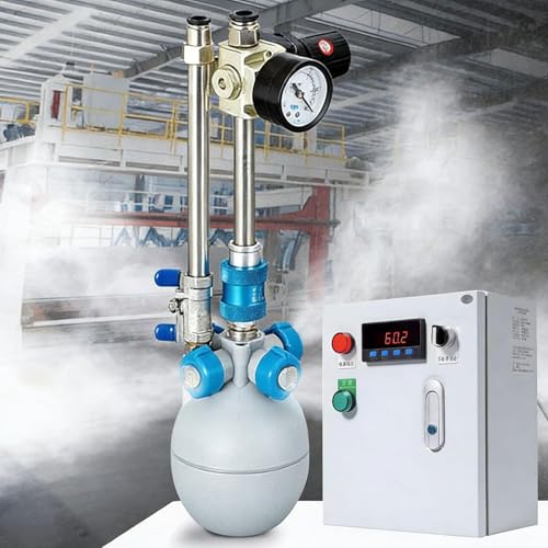 Humidificador industrial 10L-18L/H, niebla seca híbrida con 4 salidas, antiestático y reducción de polvo para fábricas y talleres de hasta 200㎡
