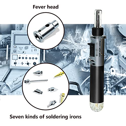 Blantye 12 in 1 Gaslötkolben-Set - Kabelloses Gasbrenner-Kit mit automatischer Zündung für die Schmuckherstellung… – Bild 7