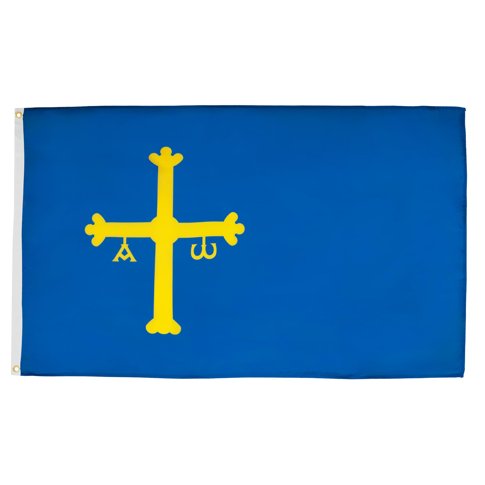 AZ FLAG - Asturias Flag - 2x3 Ft - 100D Polyester Spanish Region Of Principado De Asturias Banner with Two Metal Grommets - Fade Resistant - Vivid Colors - 2' x 3' Feet - 90x60 Cm