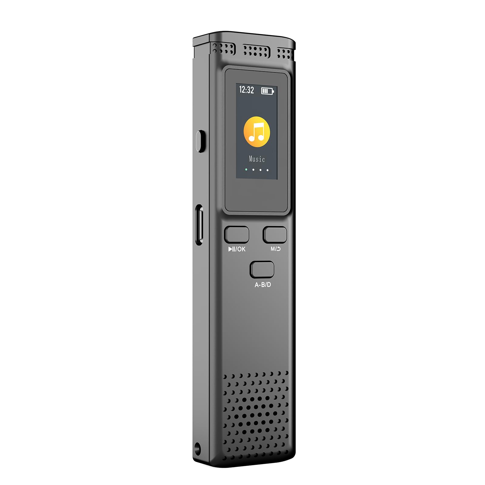 Grabadoras de voz digitales portátiles de 8/32/64 GB con reducción de ruido, carga USB, reproducción de MP3 para conferencias y
