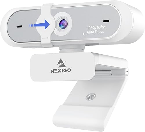 Miniatura 9 de NexiGo Cámara web N60 1080P cámara web HD con micrófono control de software y cubierta de privacidad cámara de computadora USB FOV de 110 grados