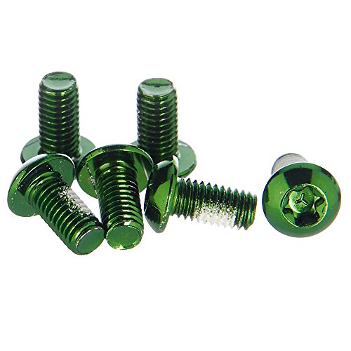 Clarks Brake Part Disc Bolts Anodized Green Pack of 6 - CRB-6-Anodized Green