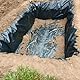 HUSHUI Langlebige PE-Teichfolie, Schwarze Outdoor-Teichmembran Gartenbrunnen, Wasserfall, Fischteiche (3 * 5M)