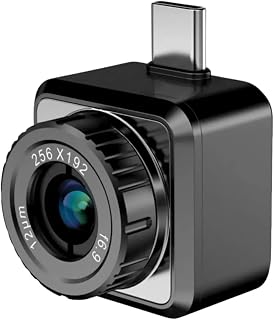 HIKMICRO Wärmebildkamera Mini2PlusV2 512 x 384 SuperIR, Manuell fokussierende Thermal Camera Kompatibel mit iOS und Android, 256 x 192 IR-Auflösung, 25Hz, USB-C/Lightning(unterstützt iPhone 15/16)