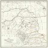 Historic Map : Map of Portions of The Departments of Dakota and The Platte, to accompany Report of Brig. Gen. T.H. Ruger, U.S.A., October 19th 1891, 1891, Vintage Wall Art : 16in x 16in