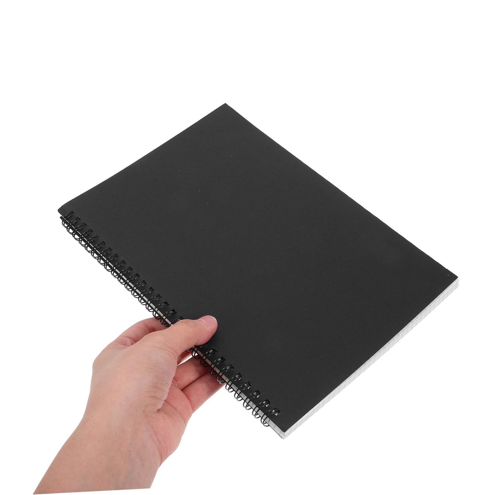 4 Stück Teiliges Spiral notizbuch Kariert mit Robustem Kraftpapier cover Flexible Doppelspiralbindung Festes Papier für Büro Schule und Notizen