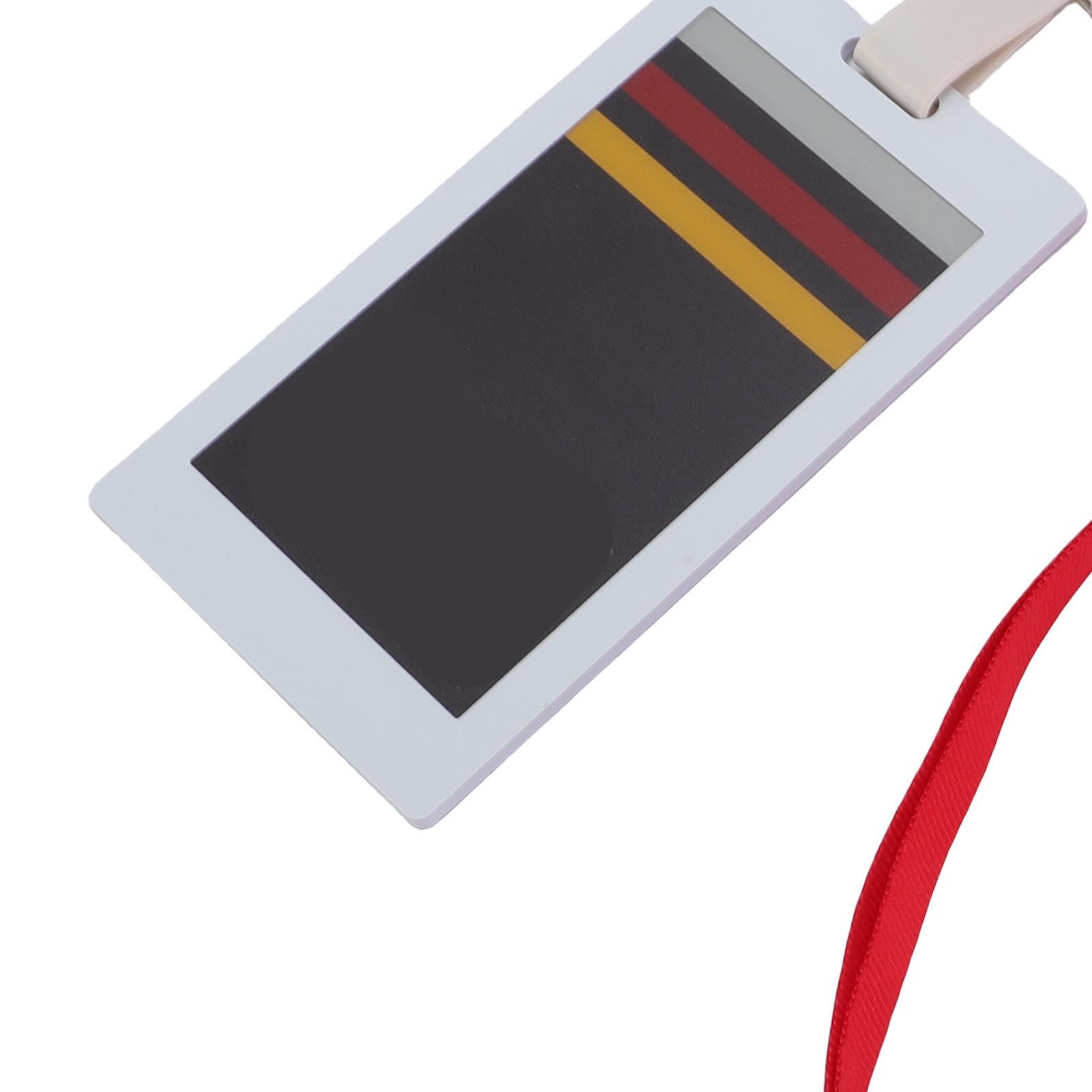E-Ink Smart Badge, 3,7-Zoll E-Paper Display Etikett, Wiederverwendbares NFC Gestütztes Digitales Namensschild, für Dynamische Personal-/Studenten-ID, Einzelhandelspreise