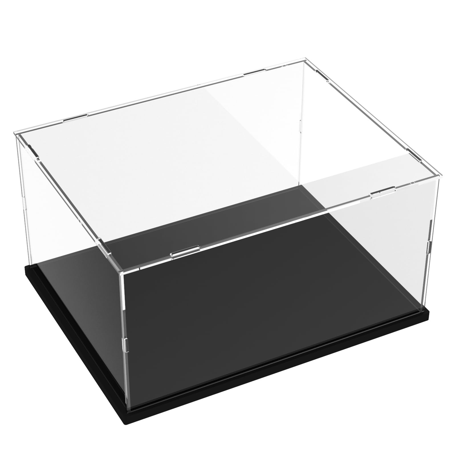 Vitrine pour Collection, Boîte Acrylique Transparente avec Base, Assembler Vitrine pour Lego 21319 75292 Boîte de Comptoir Antipoussière pour Figurines