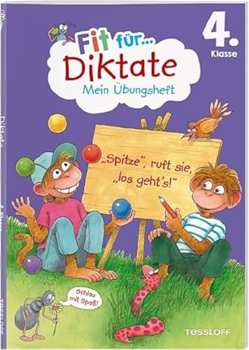 Fit für Diktate 4. Klasse. Mein Übungsheft | Über 100 Diktate in verschiedenen Längen | Mit motivierendem Stickerbogen: Genau hinhören und richtig schreiben (Fit für die Schule Mein Übungsheft)