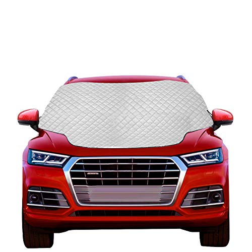 OASMU Windshield Snow Cover, Car Windshield Snow Ice Cover with 4 Layers Protection