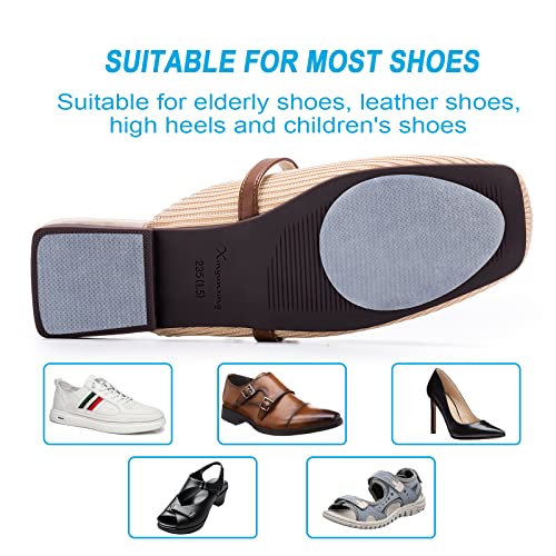 Image of GADEBAO Non Slip Shoe Pads - Odorless Silicone Anti Slip Shoe Grips, High Heels Non Skid Sole Protector Stickers (Clear - 8 Pcs)