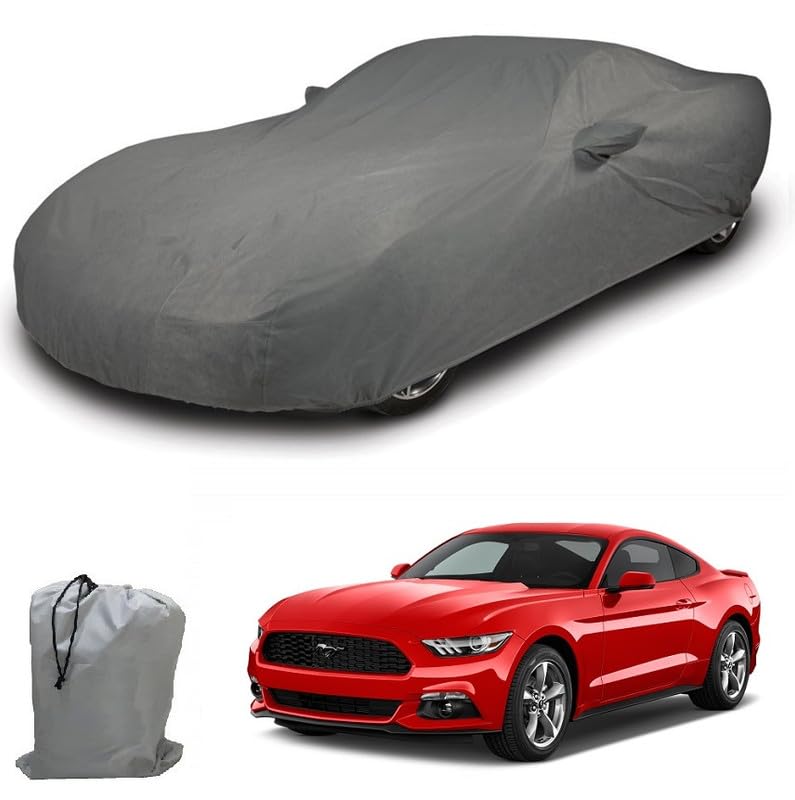 Image of ARCUATE Triple Layer Custom fit Car Body Cover for Ford Mustang Without Spoiler |Top Layer Dustrproof | Middle Layer Waterproof | Bottom Layer Scratch Protection | Outdoor Indoor Fabric