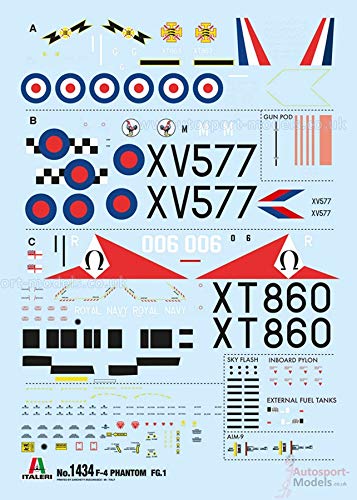 Italeri Phantom FG.1 kit de modelisme avec lignes de structure gravees - 5