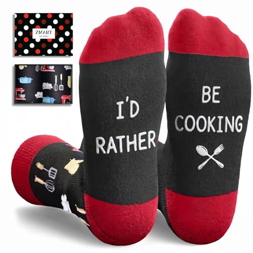 Zmart Baking Chef Baker Socks - Cooking Baking Gifts, Chef Pastry Gifts, Cooking Socks