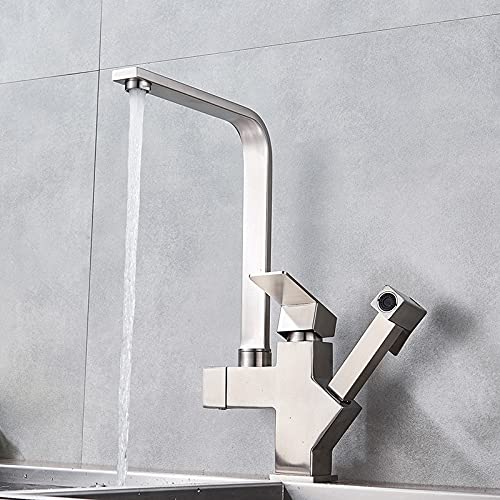 Robinet de cuisine extractible pour éliminer les éclaboussures et laver les grands plats