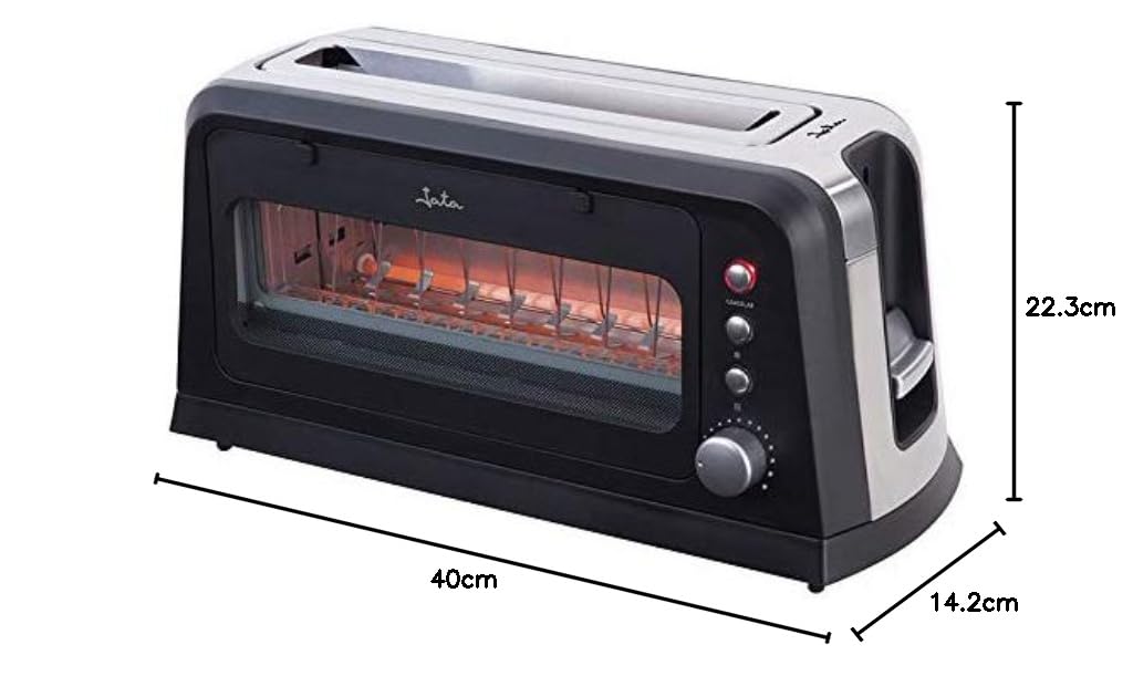 Jata TT632 TOSTADOR, 900 W, Vetro, Unico