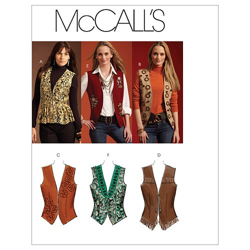 Gilet doublé femme patron McCall's M5933 avec finitions intérieures nettes