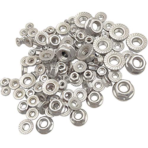 Dadi a flangia esagonale in acciaio inox 60PCS