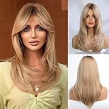 🌈 【Fácil Restyle & Limpieza】: La peluca se puede enderezar o curvarse dentro de un rango de temperatura seguro (por debajo de 130 ° C). La peluca es fácil de limpiar y mantener, solo use una pequeña cantidad de champú suave en agua fría para limpiar.