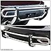 Auto Dynasty Stainless Steel Double Bar Rear Bumper Guard Compatible with Mercedes-Benz M-Class W163 98-05